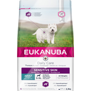 Eukanuba Daily Care Sensitive Skin hondenvoer 2 x 2,3 kg