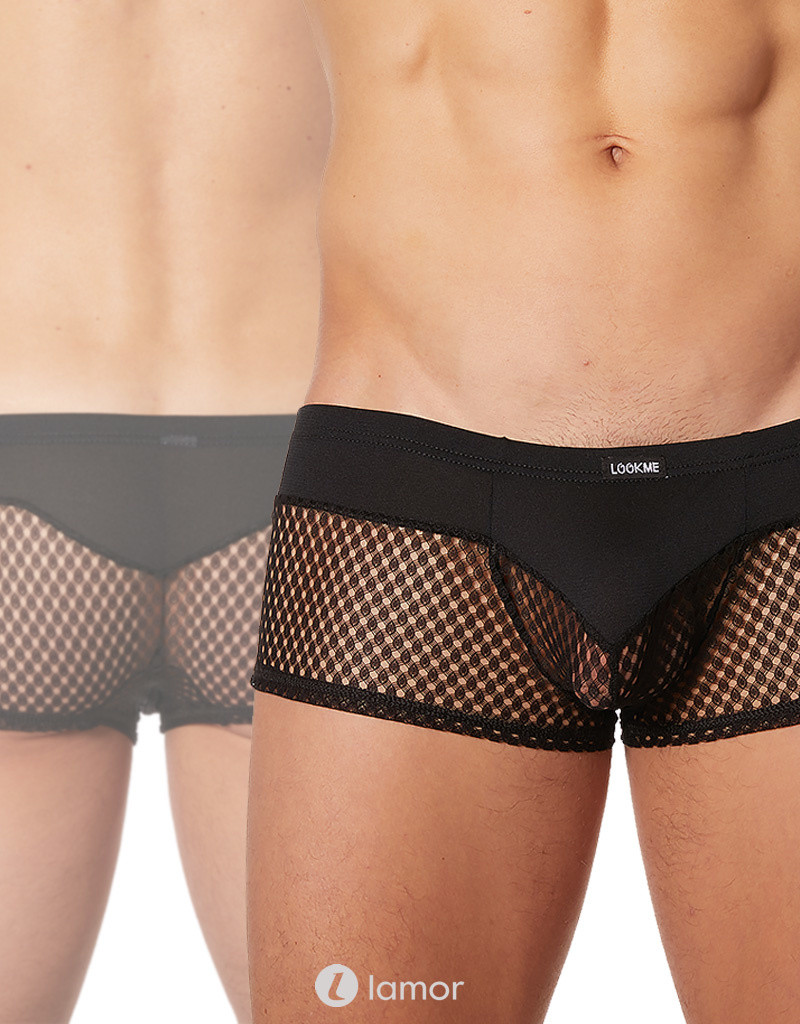 * Look Me Heren boxer met mesh deel