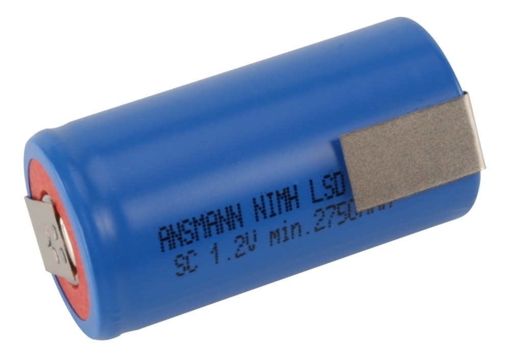 Ansmann Sub-C 2750mAh LSD met soldeerlippen