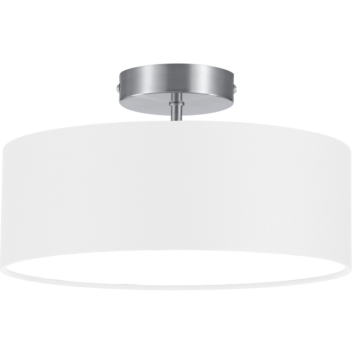 LED Plafondlamp - Plafondverlichting - Trion Hotia - E14 Fitting - 2-lichts - Rond - Mat Wit - Aluminium