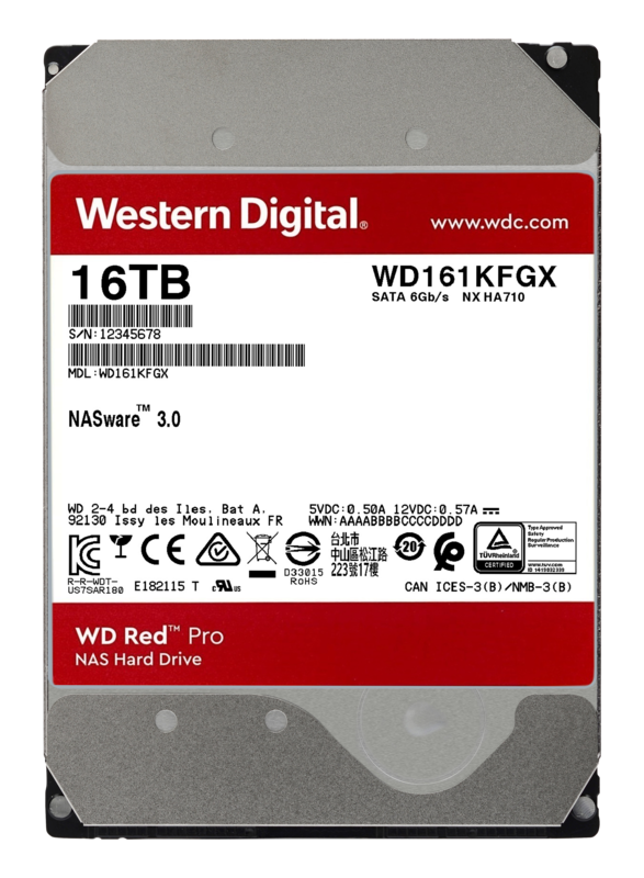 WD Red Pro WD161KFGX 16TB