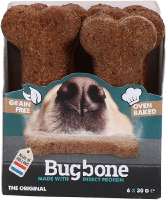 Bugbone insecten hondensnack medium 6x30gr