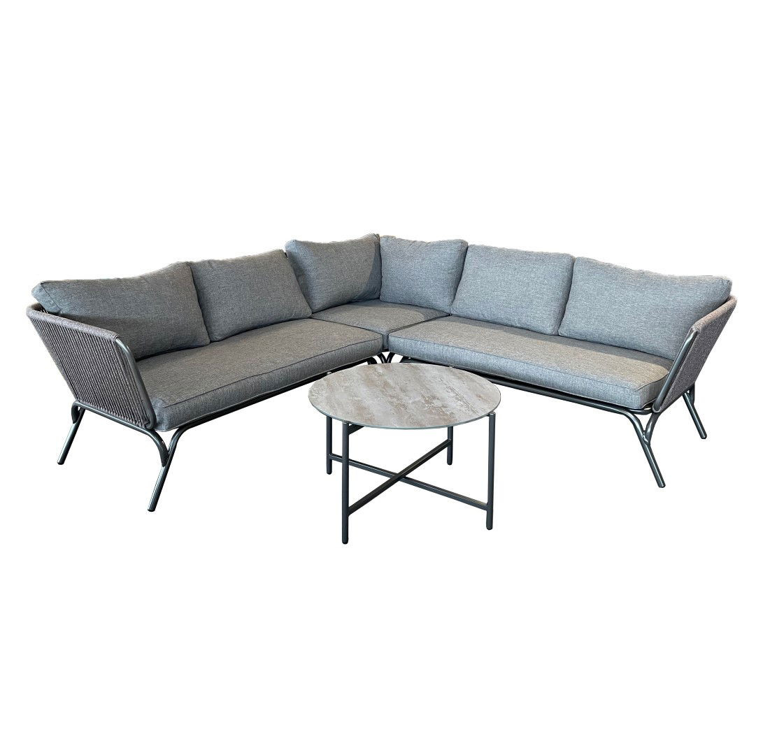 Loungeset Teramo Abruzzi Grey - Oosterik Home