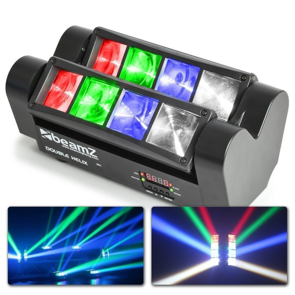 Retourdeal - BeamZ MHL820 Double Helix RGB LED lichteffect 8x 3W