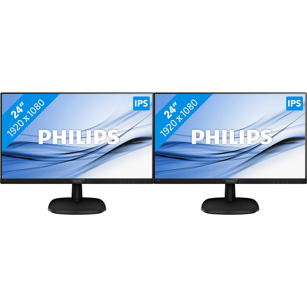 2x Philips 243V7QDAB