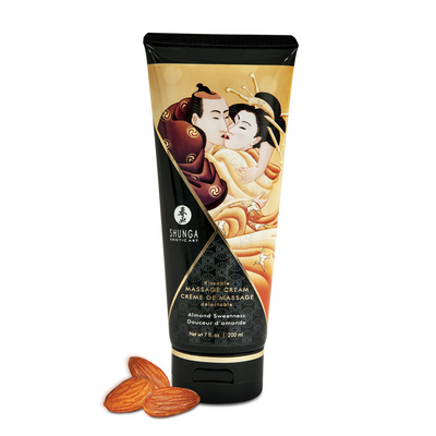 Shunga Kissable Massage Cream - Almond Sweetness - 7 floz / 200 ml