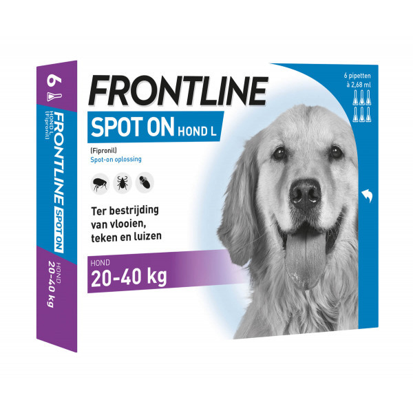 Frontline Spot-on hond L / 20-40 kg 4 pipetten