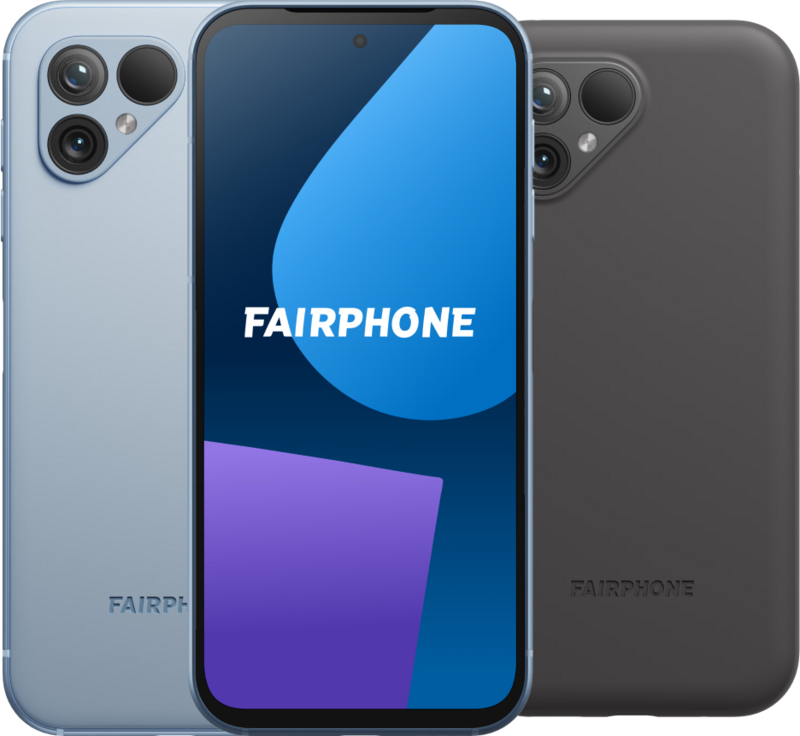 Fairphone 5 256GB Blauw 5G + Fairphone Protective Back Cover Zwart