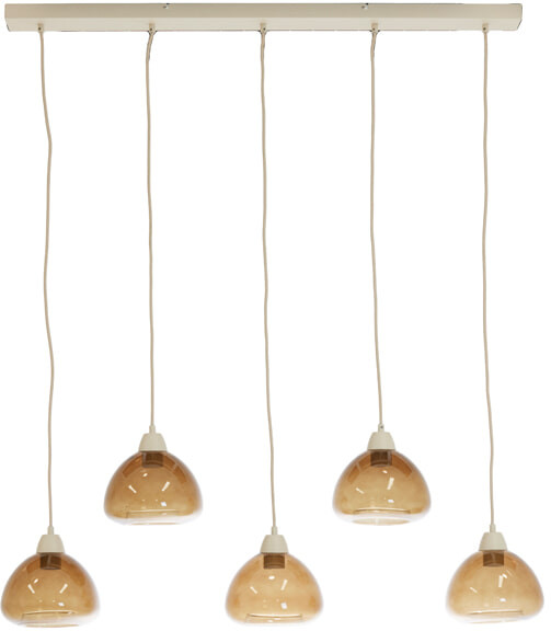 Light & Living Hanglamp 'Bisho' 5-Lamps, kleur Bruin