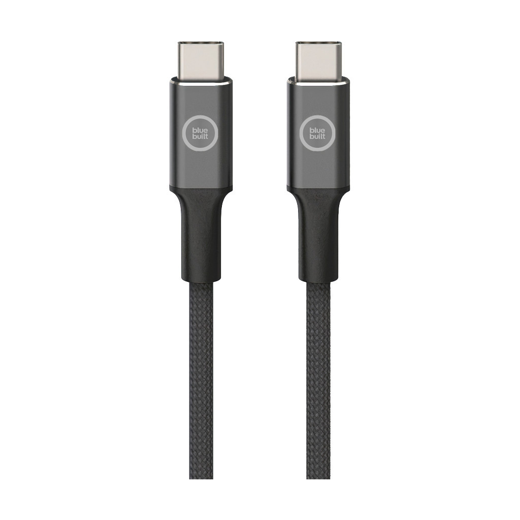 BlueBuilt Usb C naar Usb C Kabel 1,5m Nylon Zwart