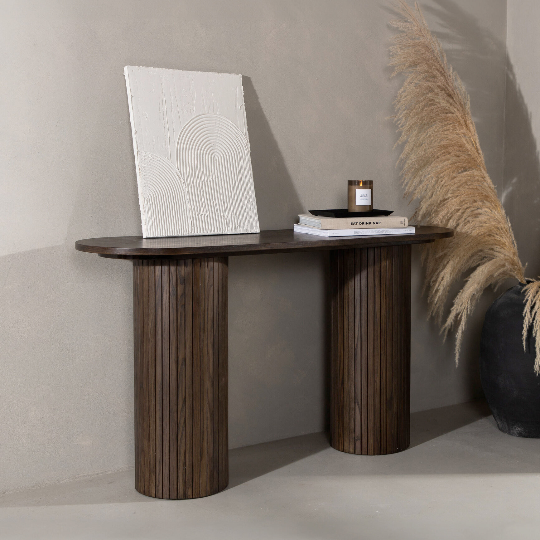 Nohr Sidetable Fionna MDF, 130cm - Ovaal