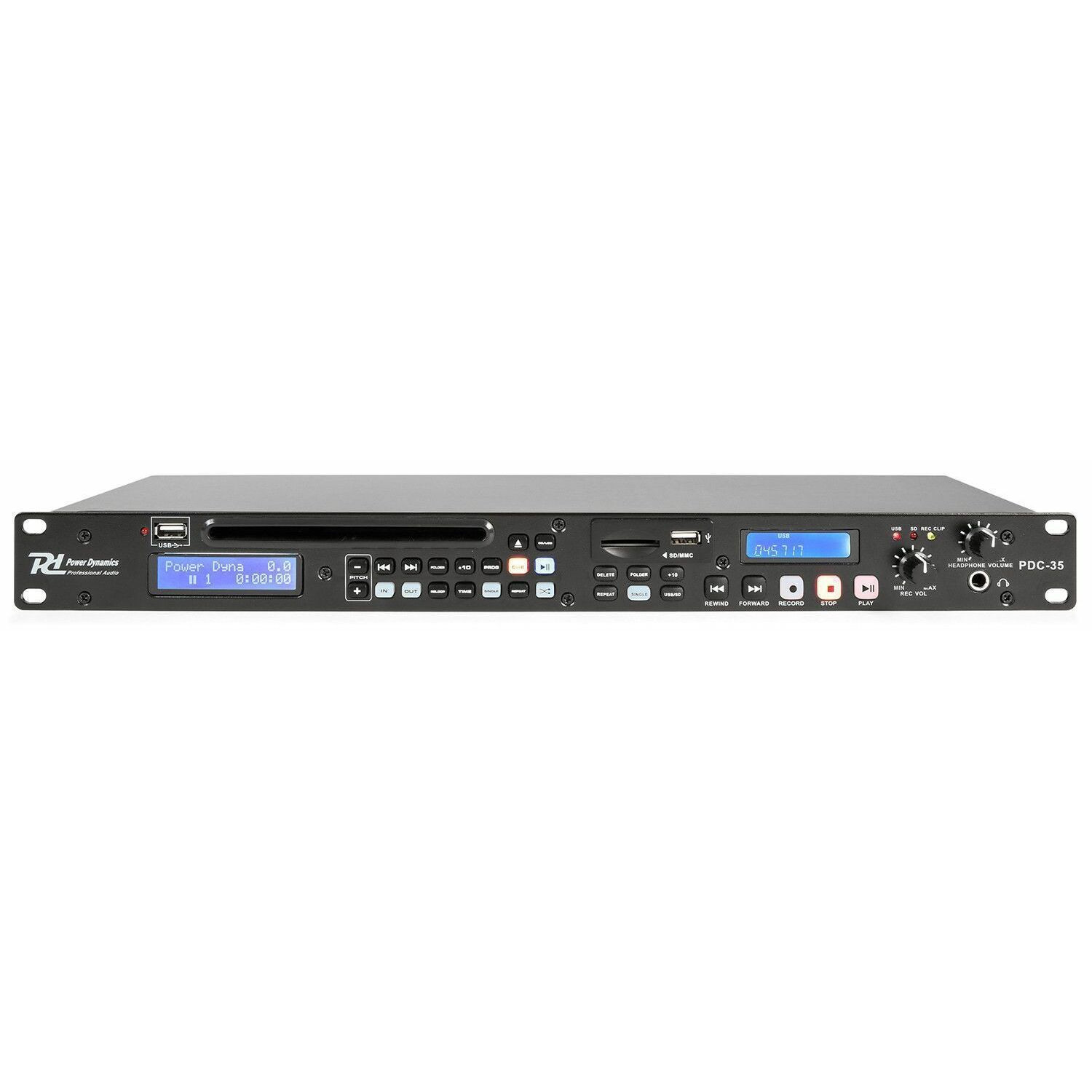 Retourdeal - Power Dynamics PDC-35 CD / USB / SD speler met record