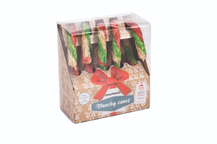 Beeztees Kerst Candy Cane Munchy hondensnacks 5 stuks