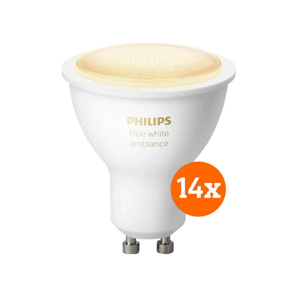 Philips Hue White Ambiance GU10 14-pack