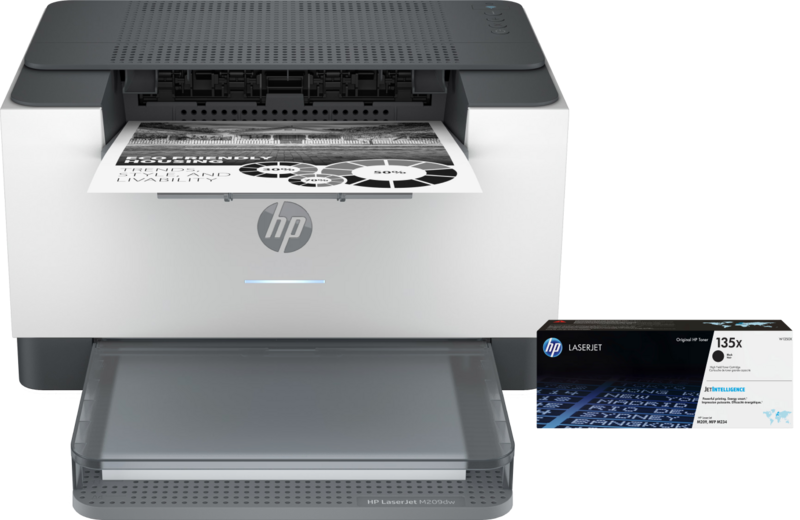 HP LaserJet M209dw + 1 extra zwarte XL toner