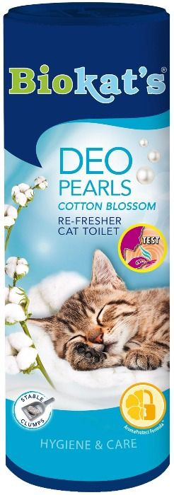 Biokat&apos;s Kattenbak Deo Pearls Cotton Blossom 700gr