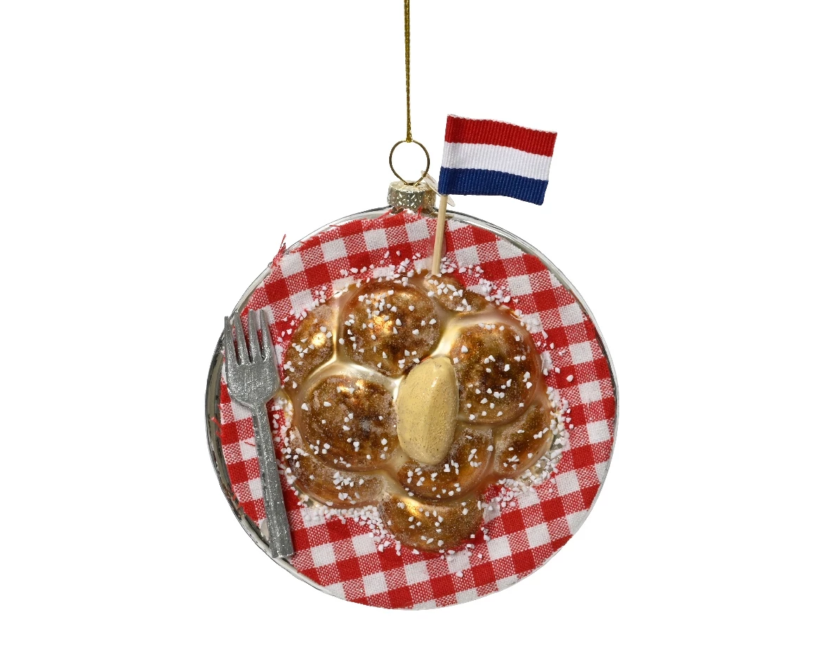 Decoris Kersthanger poffertjes 11cm