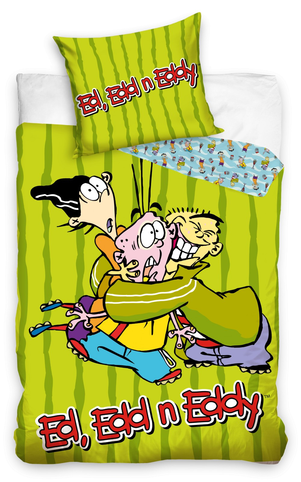 Cartoon Network Ed, Edd en Eddy Dekbedovertrek - 140 x 200 cm - 70 x 90 cm - Katoen