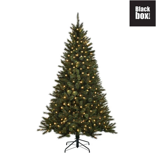 black box kunstkerstboom Toronto met ledverlichting h230 x d140cm