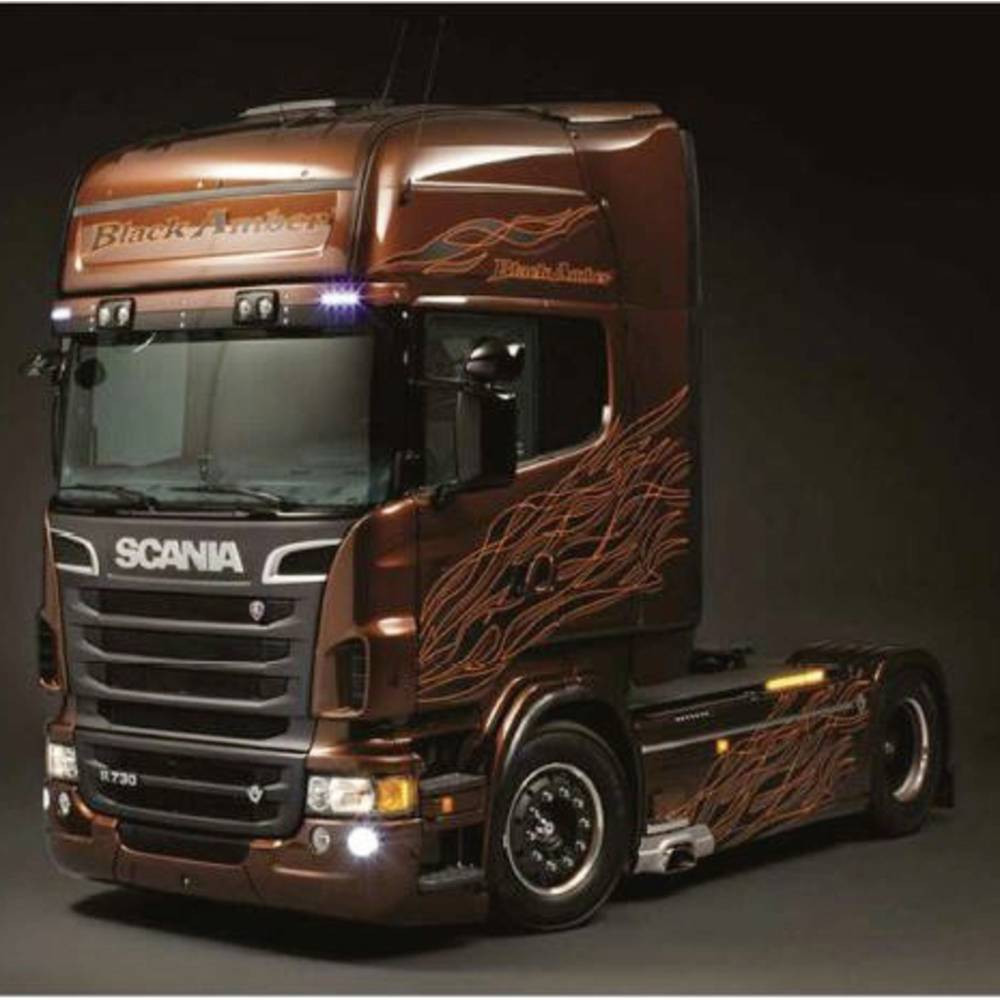 Italeri 3897 Scania R730 V8 Black Amber Vrachtwagen (bouwpakket) 1:24