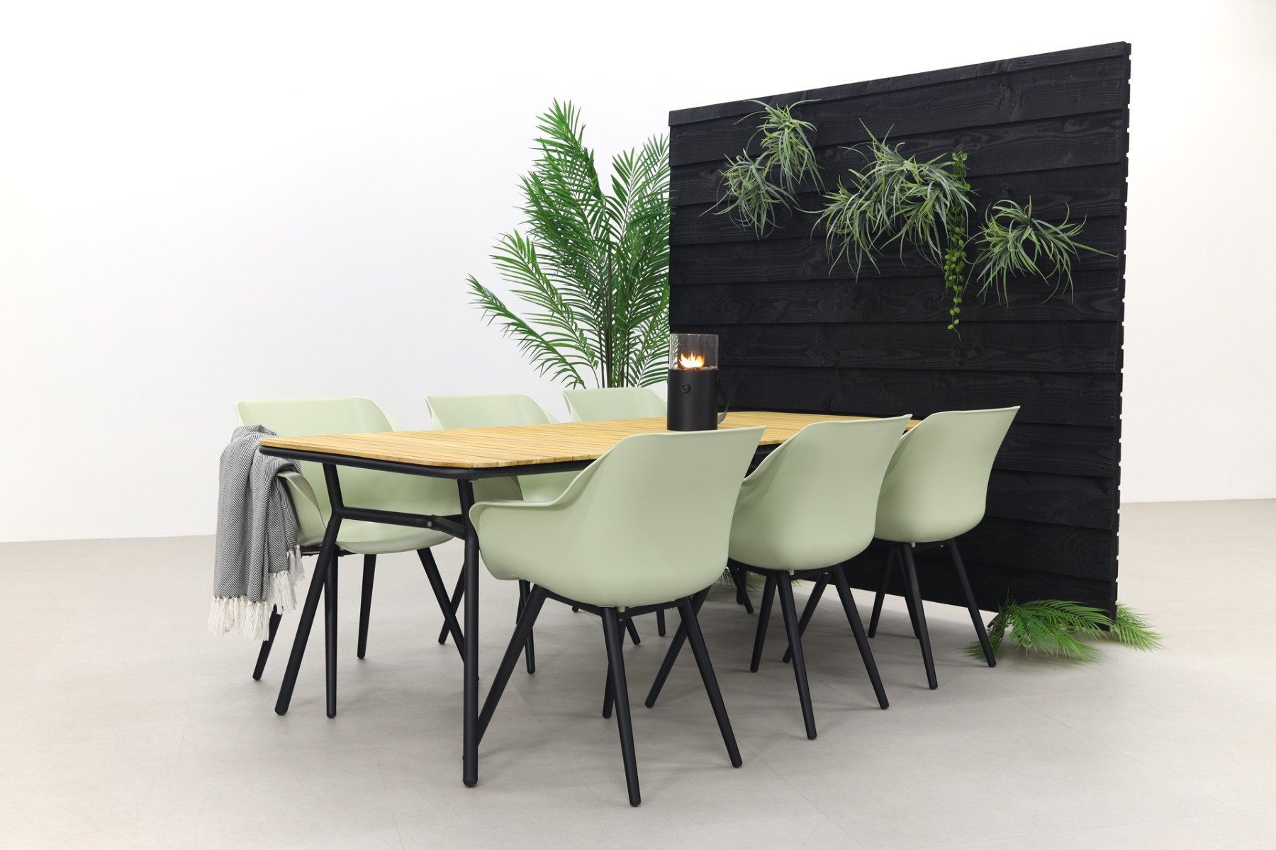 Hartman Sophie Studio French Green/Bella 220x95 cm. - 7-delige tuinset