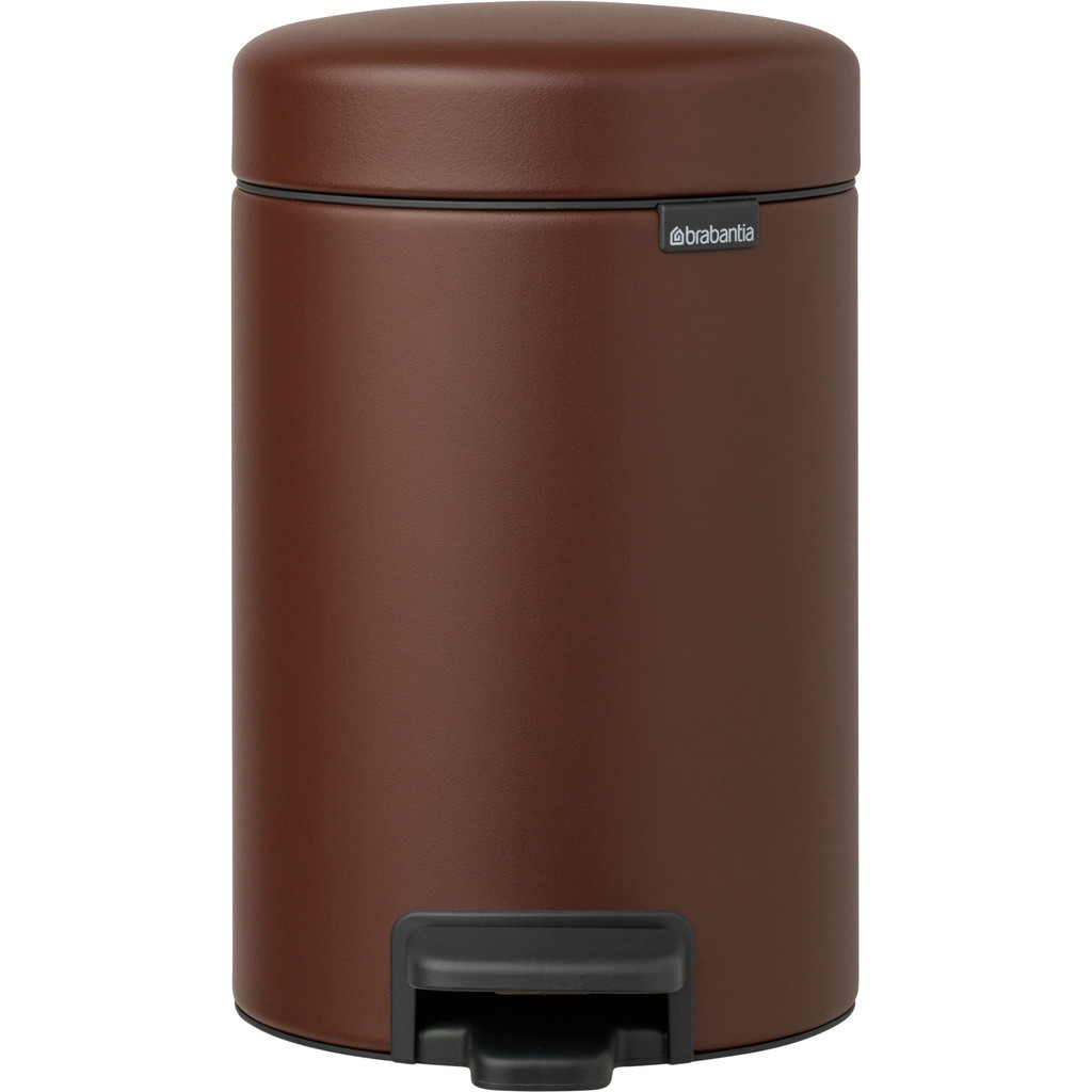 Brabantia NewIcon Pedaalemmer 3 Liter Mineral Cosy Brown