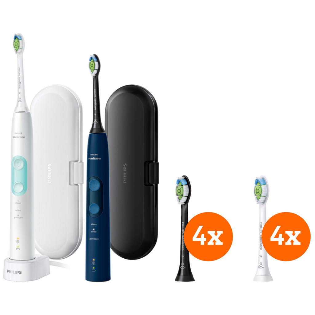 Philips Sonicare ProtectiveClean 5100 HX6851/34 + Optimal White opzetborstels (8 stuks)