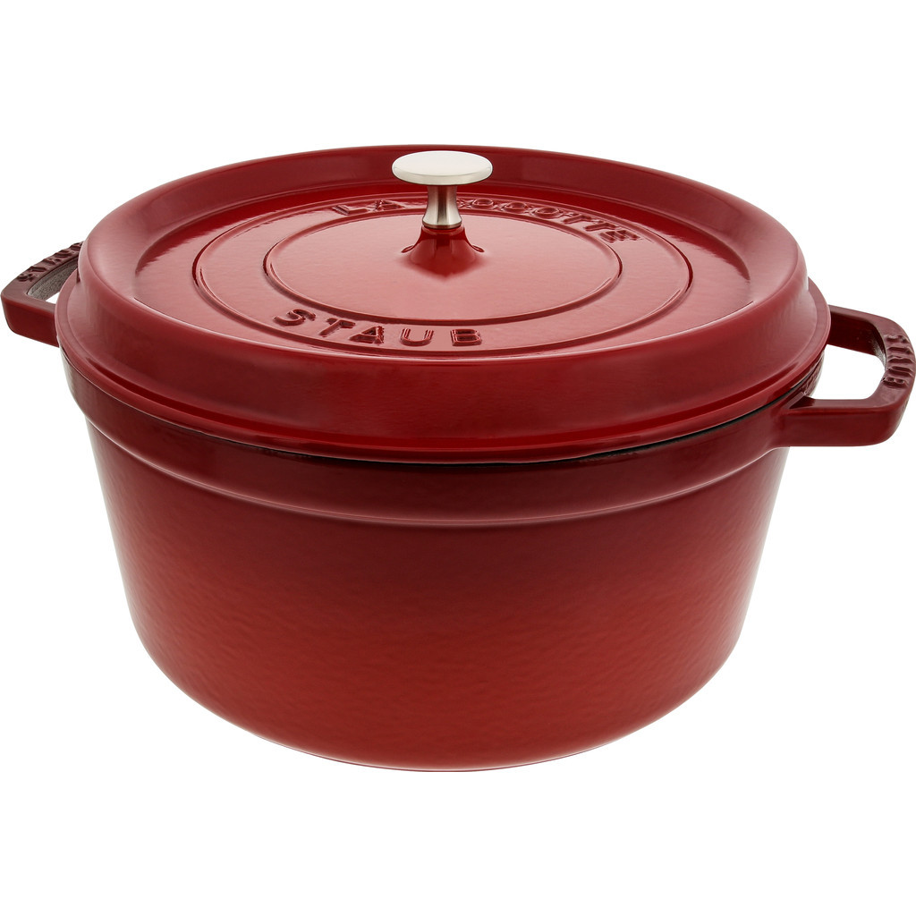 Staub Ronde Stoof-/Braadpan 28 cm Kersenrood