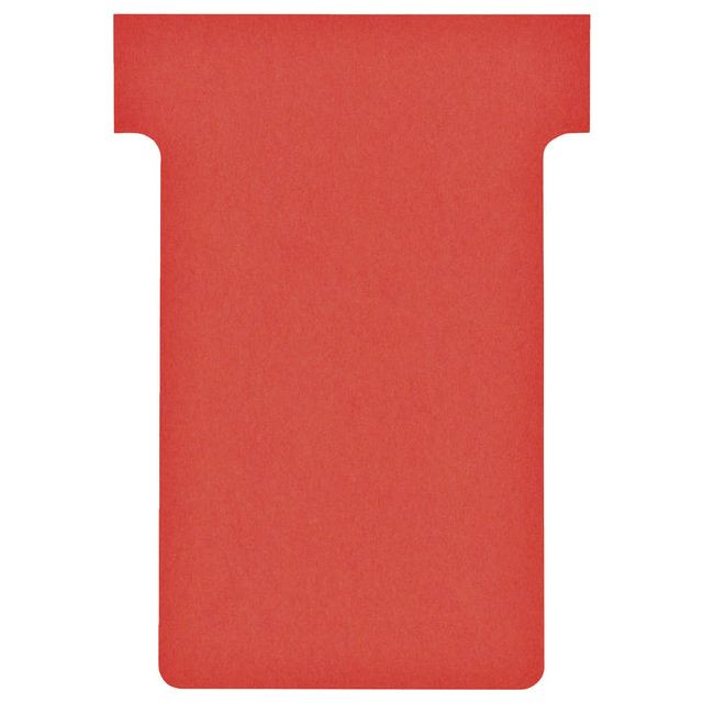 Nobo T-planbordkaarten index 2, ft 85 x 60 mm, rood