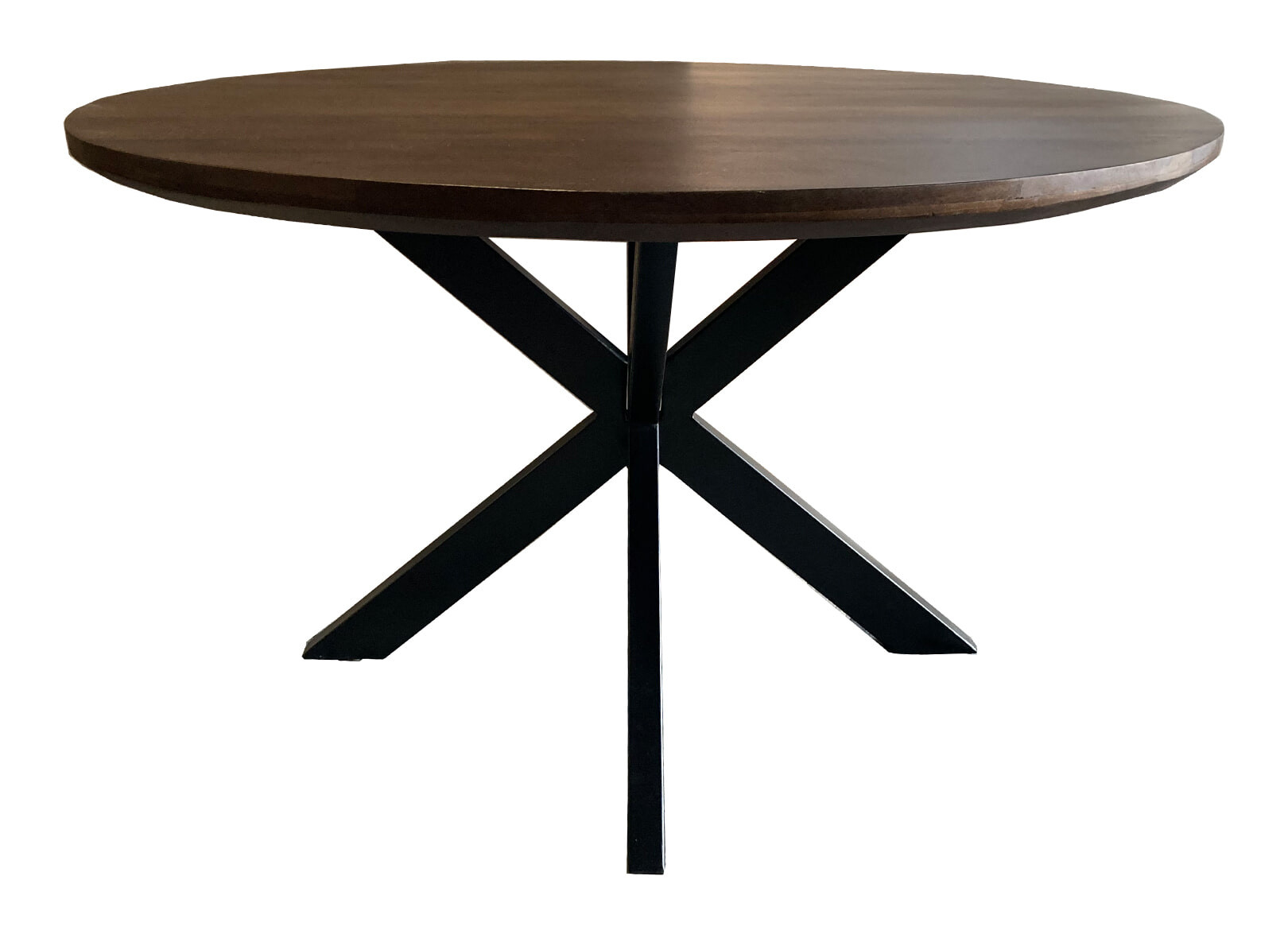 Livingfurn Ronde Eettafel Jesper Mangohout, 130cm - Bruin