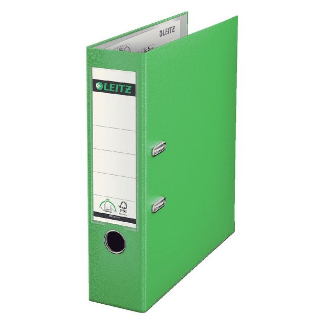 Ordner Leitz A4 80mm PP lichtgroen | 20 stuks