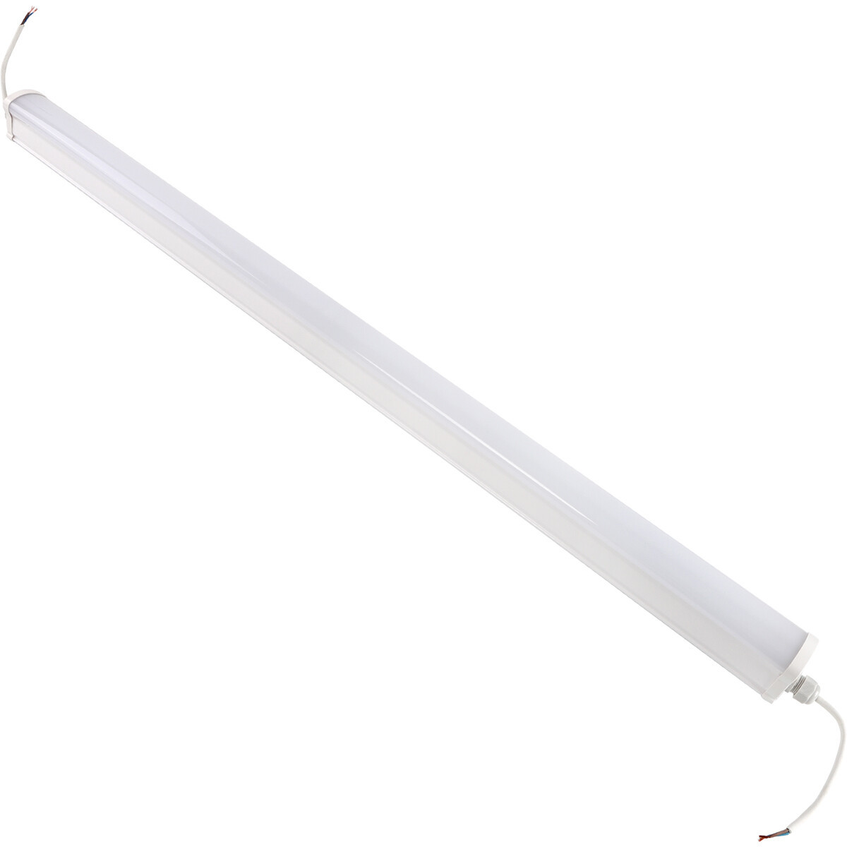 LED TL Armatuur - LED Balk - Aigi Haras - 40W - Waterdicht IP65 - Natuurlijk Wit 4000K - Mat Wit - Kunststof - 120cm