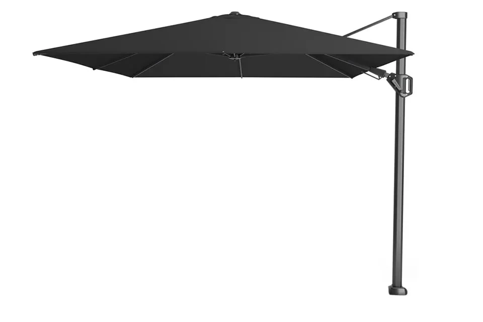 Platinum | Zweefparasol Challenger T² 350 x 260 cm | Zwart