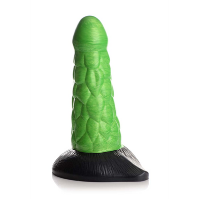 XR Brands Radioactive Reptile - Thick Scaly Silicone Dildo