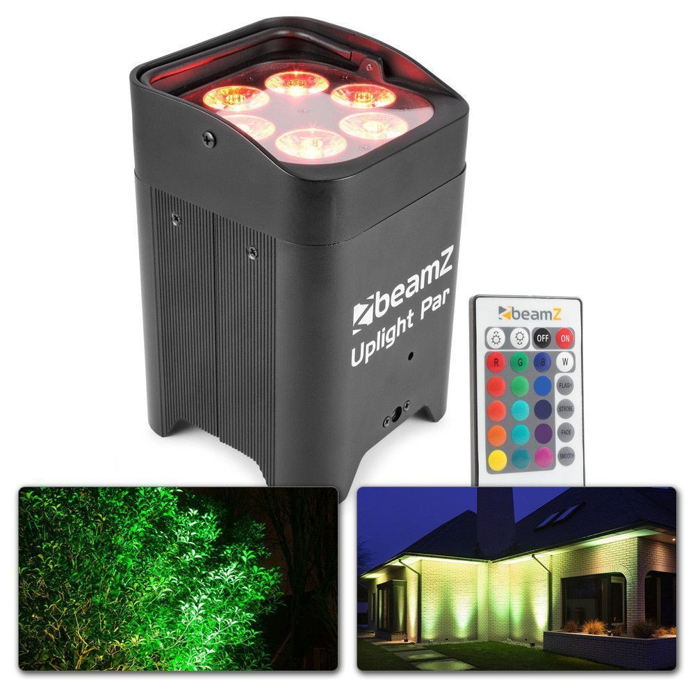 Retourdeal - BeamZ BBP96 Uplight PAR spot op accu met 6x 12W LEDs