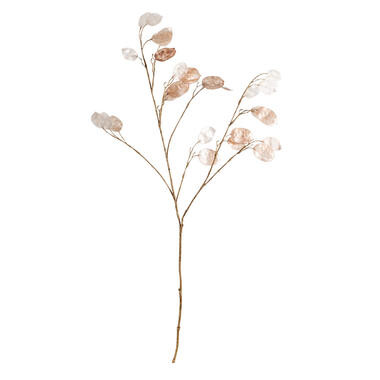 Kunstbloem Lunaria Spray Old - oudroze - 92 cm - Leen Bakker