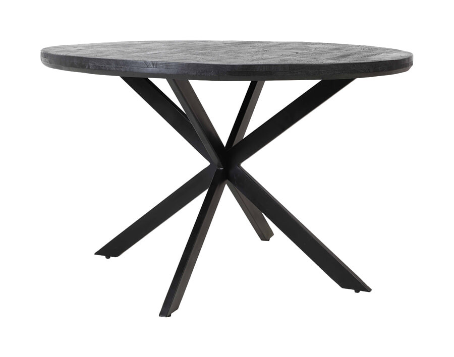 Light & Living Ronde Eettafel Yellov - Zwart