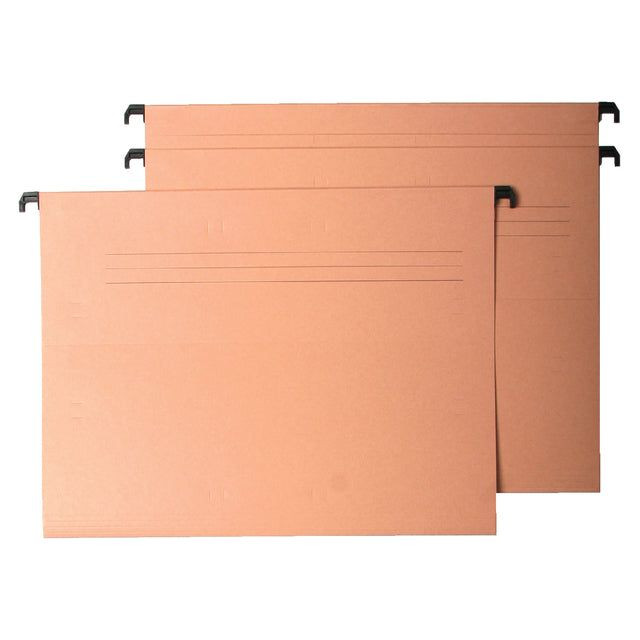 Hangmap Quantore ICN1 folio 3cm bodem chamois | Omdoos a 25 stuk