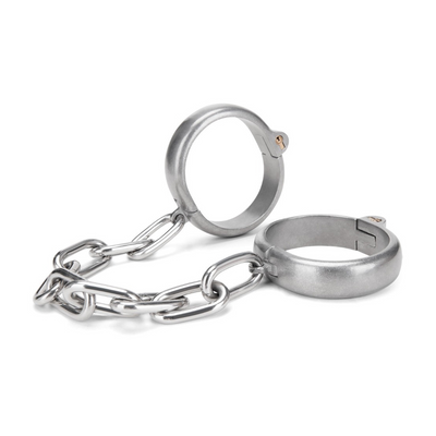 Prowler Red Heavy Duty Hand Cuffs - Silver