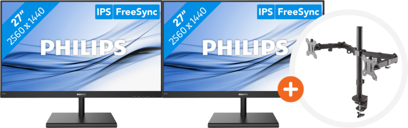 2x Philips 275E1S/00 + NewStar FPMA-D550DBLACK