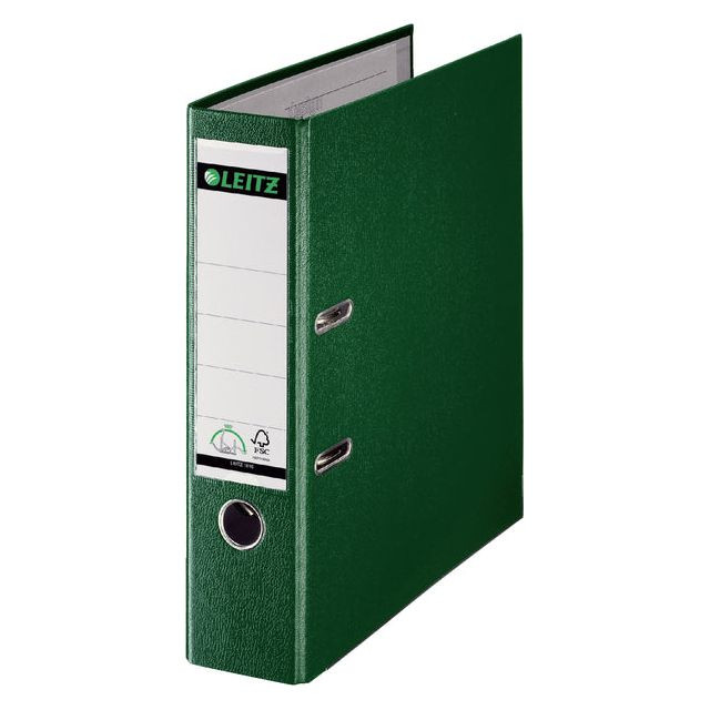 Ordner Leitz A4 80mm PP groen | 20 stuks