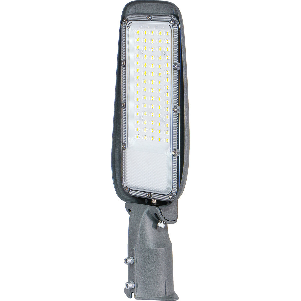 LED Straatlamp - Velvalux Lumeno - 50 Watt - Helder/Koud Wit 6500K - Waterdicht IP65 - Flikkervrij