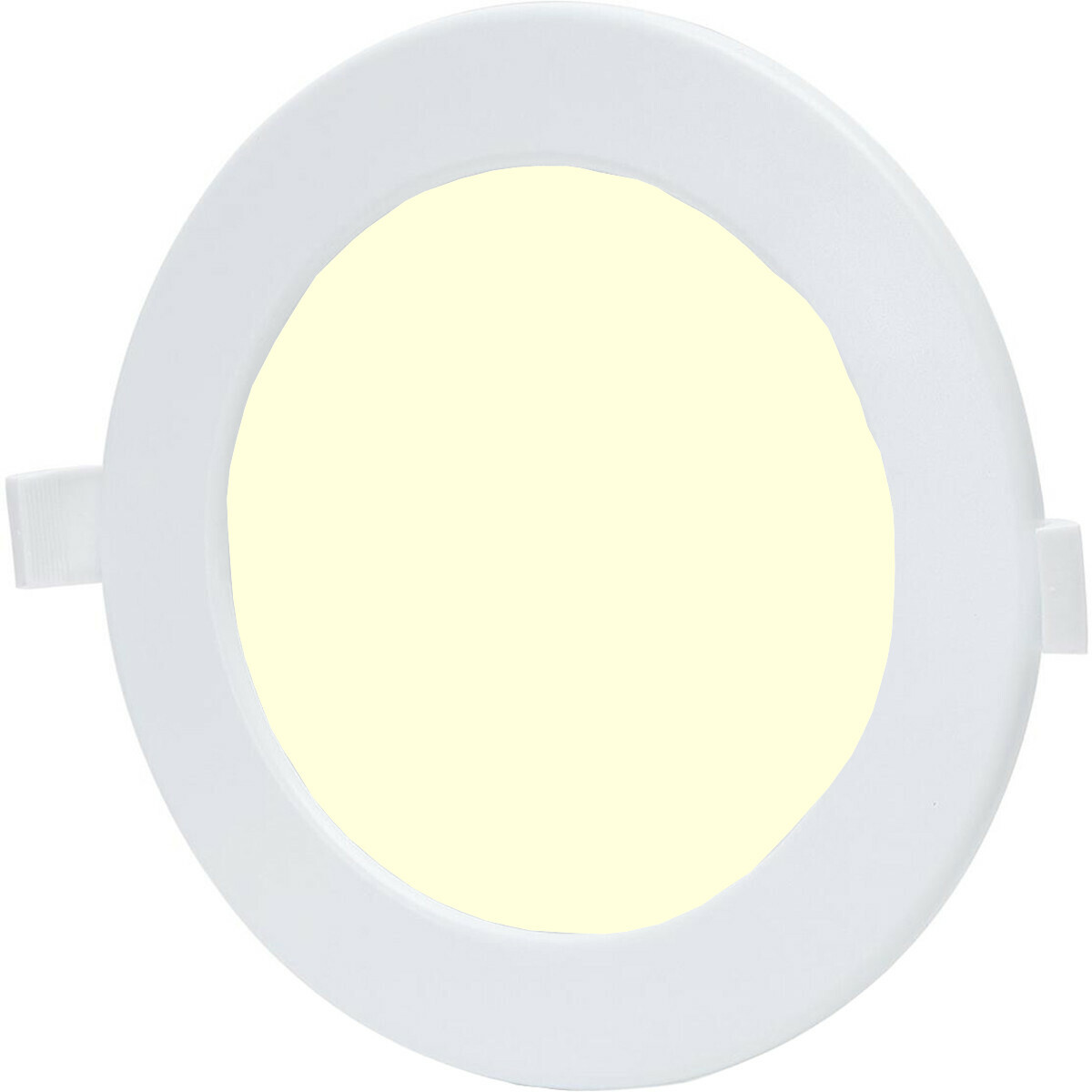 LED Downlight - Smart LED - Wifi LED - Slimme LED - Aigi Zumba - 12W - Warm Wit 3000K - Inbouw Rond - Mat Wit - Aluminium - Ø170mm