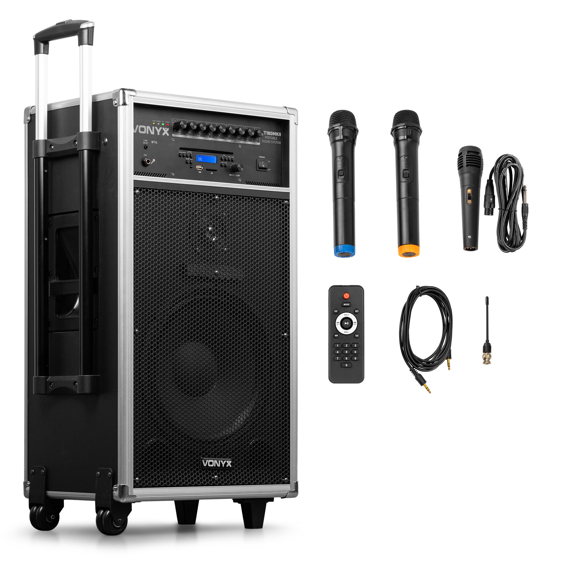 Retourdeal - Vonyx ST180 mobiele geluidsinstallatie met Bluetooth, CD