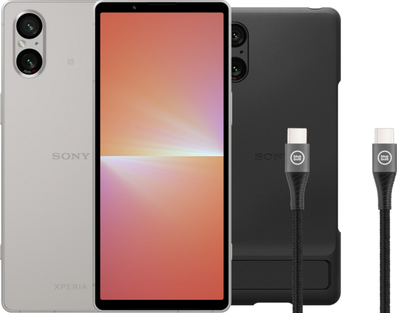 Sony Xperia 5V 128GB Zilver 5G + Accessoirepakket