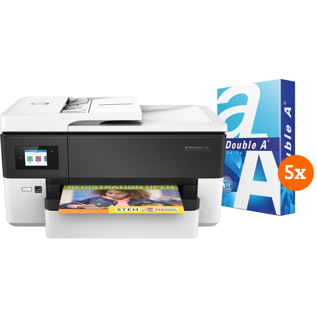 HP Officejet 7720 + 2.500 vellen A4 papier