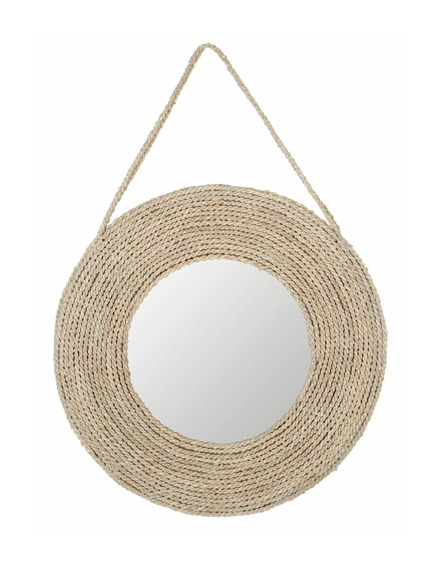 MUST Living Spiegel Riva Zeegras, 51cm - Naturel - Rond