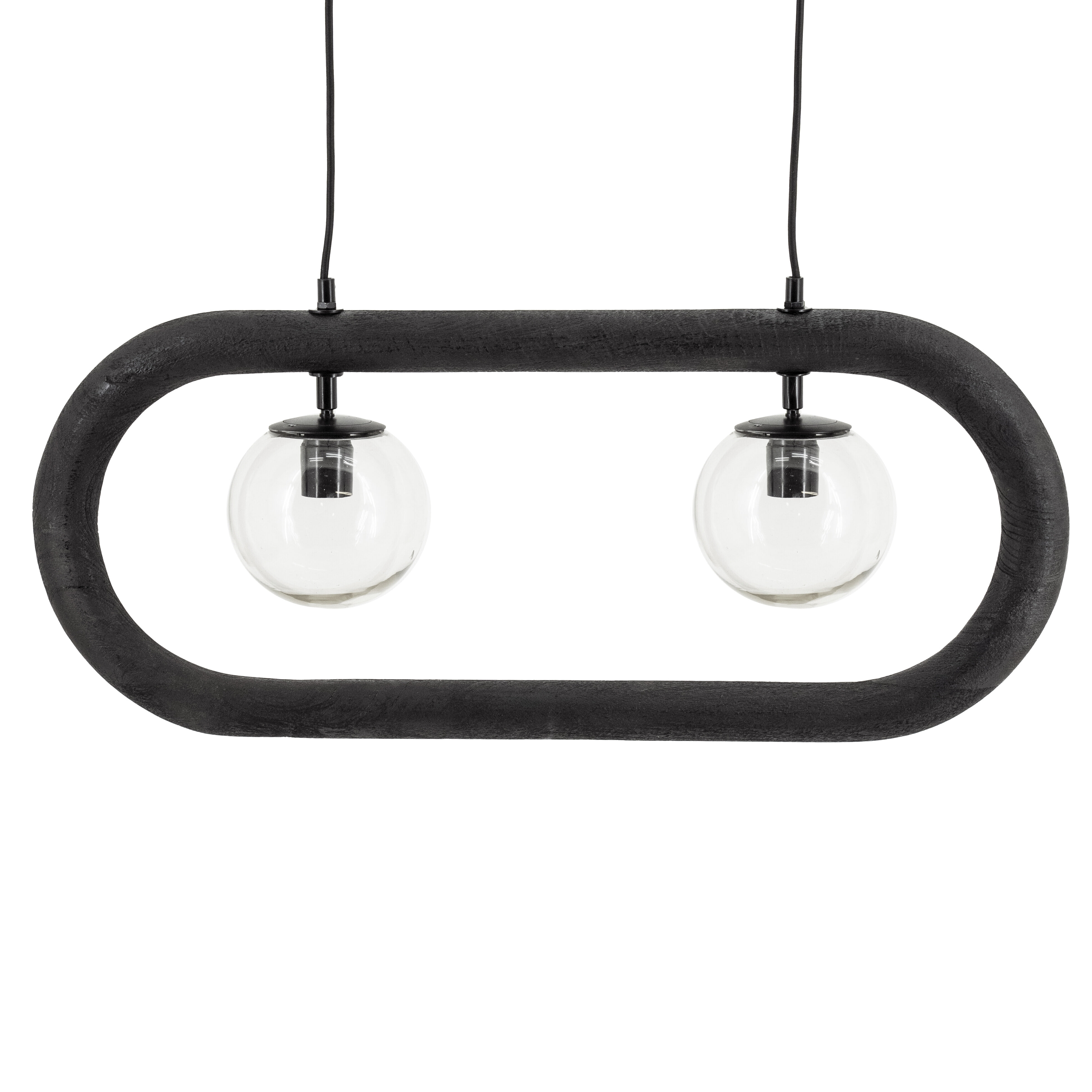 By-Boo Hanglamp Eris 2-lamps - Zwart