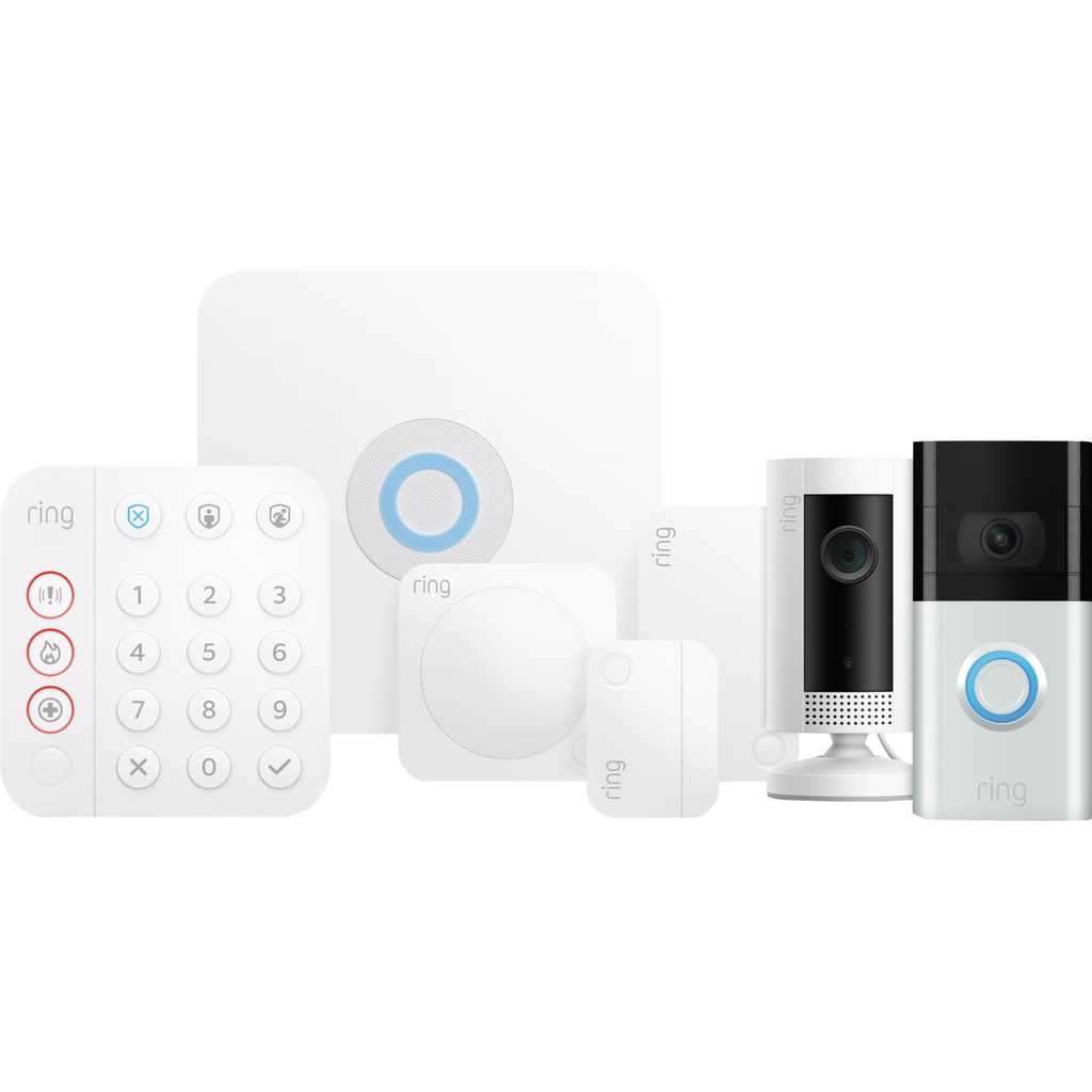 Ring Alarm Beveiligingsset 5-delig + Indoor Cam wit + RVD3