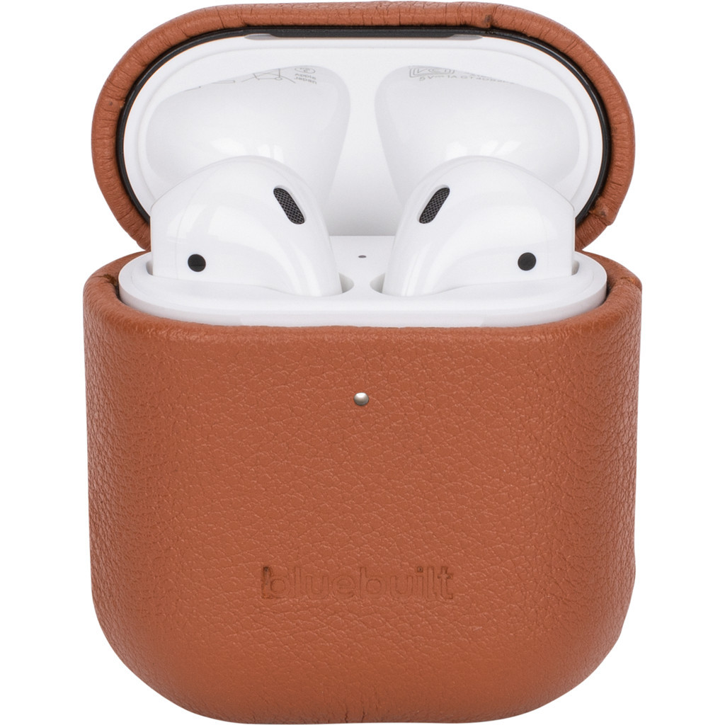 BlueBuilt Hoesje voor AirPods gen 1/2 Leer Cognac